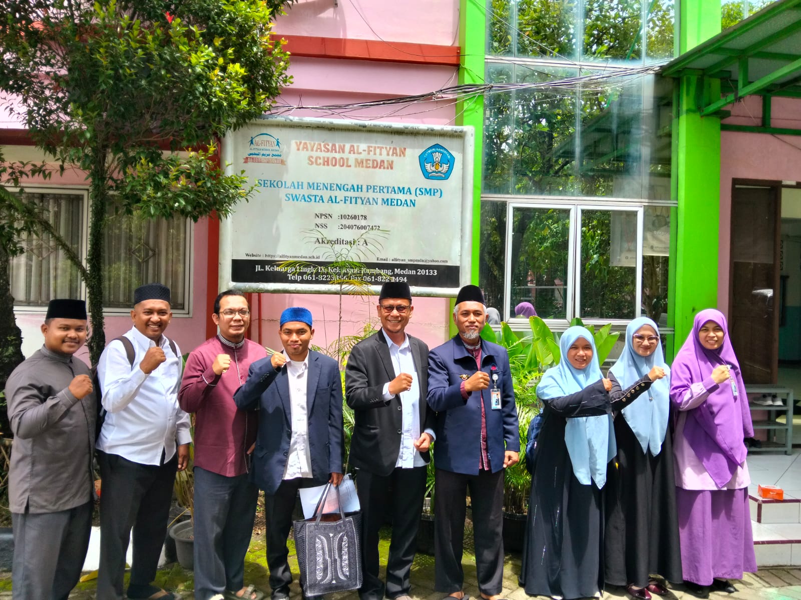Kunjungan Study Tour Yayasan Huda Wan Nurul Qur’ani Seruway ke SMPIT Al-Fityan Medan